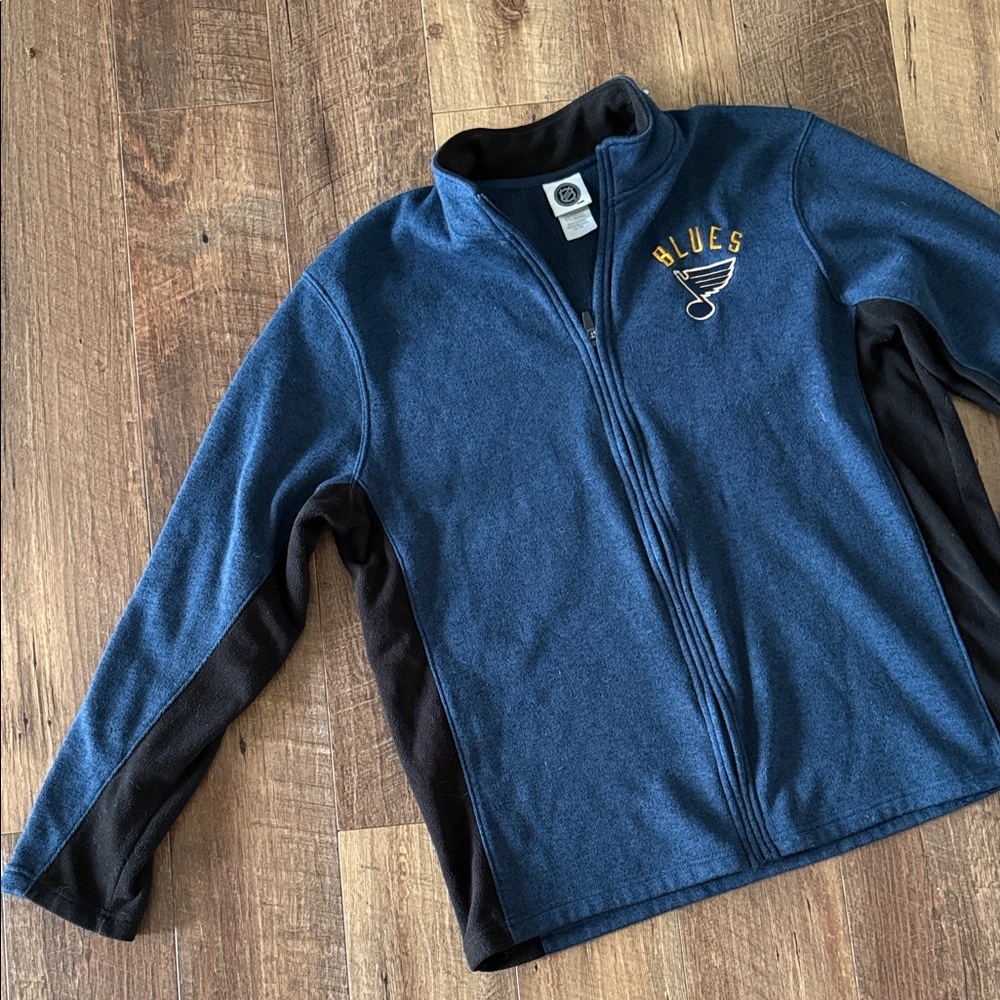 Men’s NHL Blue and Black Lightweight Jacket - Picture 4 of 6